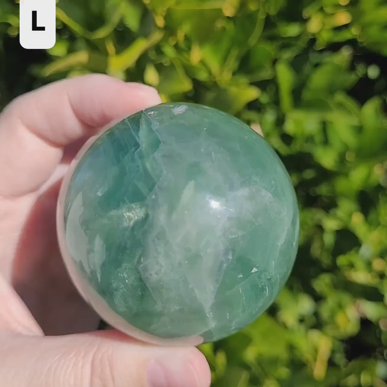 Green Fluorite sphere