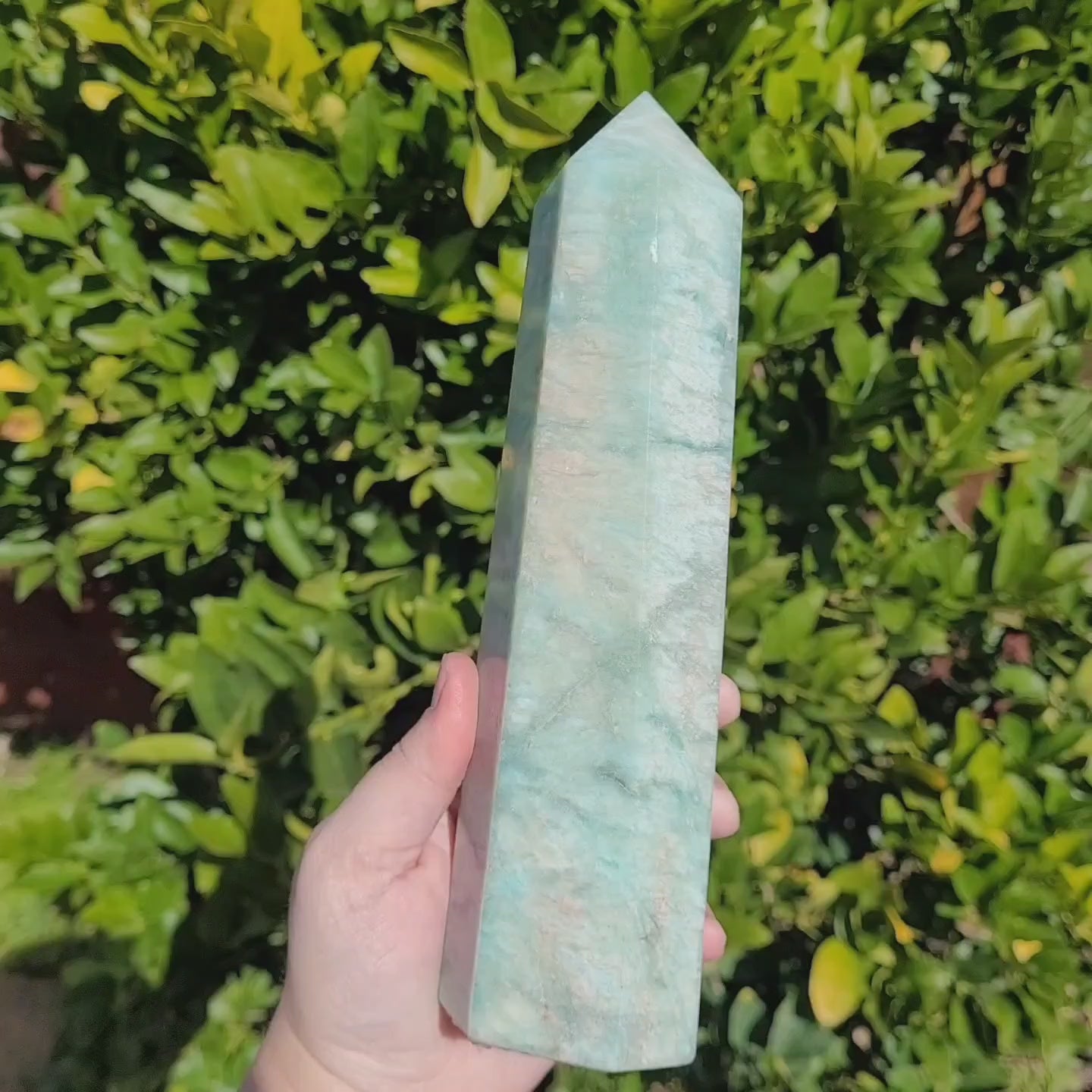 Video of Amazonite tower crystal