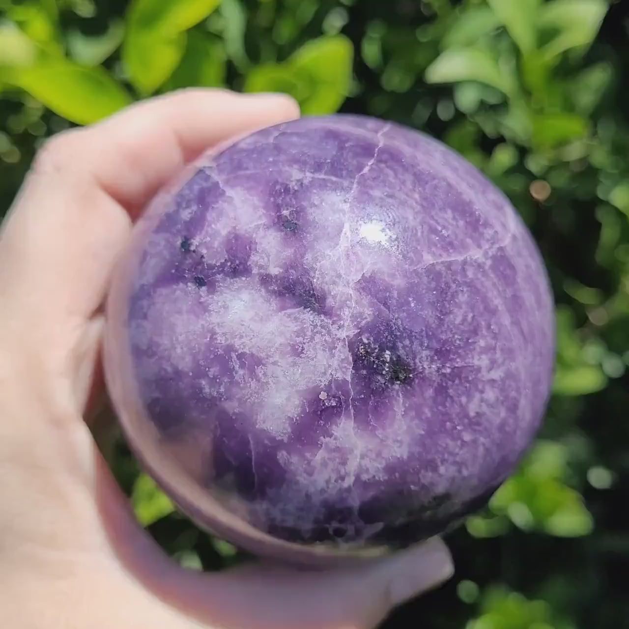 Lepidolite Sphere