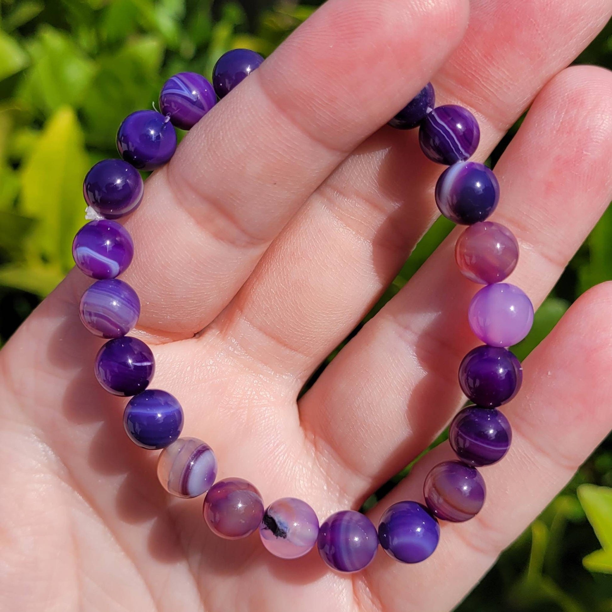 Purple Agate Bracelet 