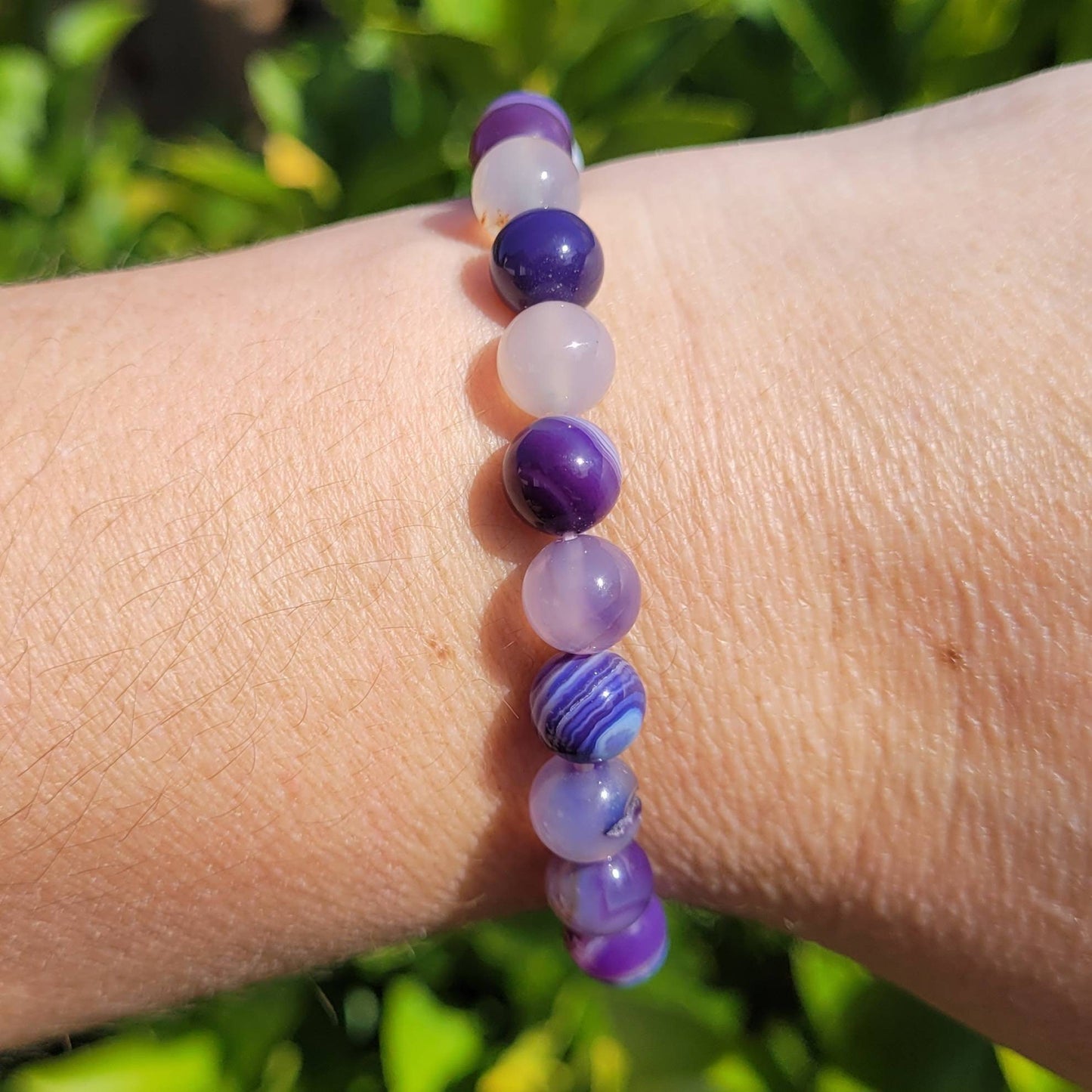 Purple Agate Bracelet 