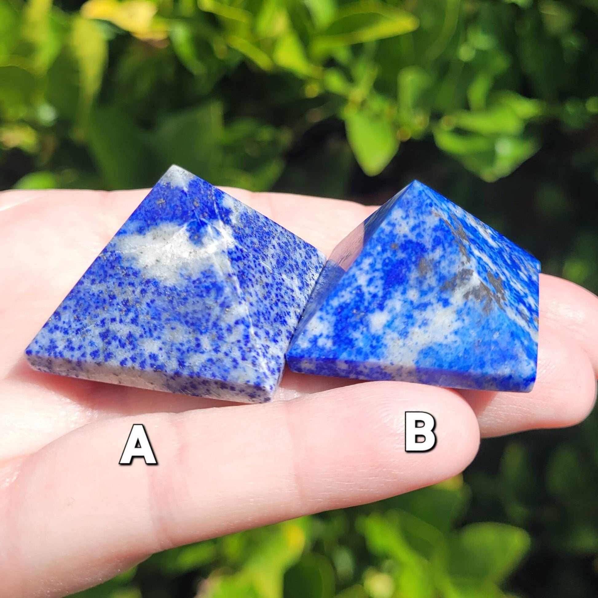 Lapis Lazuli Pyramid Crystals