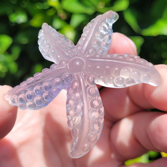 Lavender Fluorite Starfish Crystal