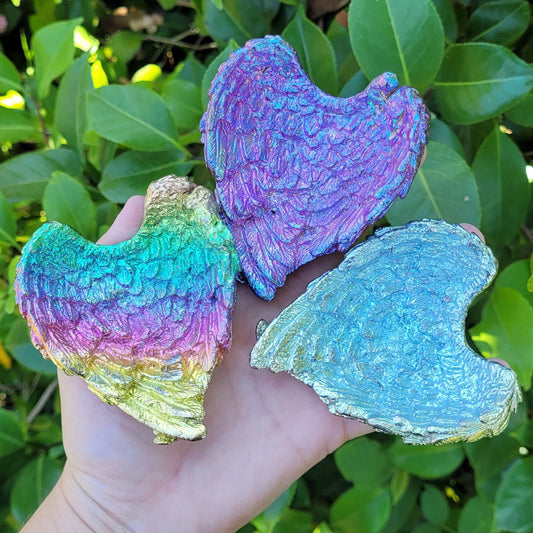 Heart Shaped Bismuth Angel Wings Dish