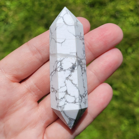 Howlite Crystal Double Point DT