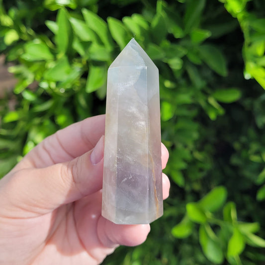 Light Blue Fluorite Crystal Tower, 3.1" and 87 Grams